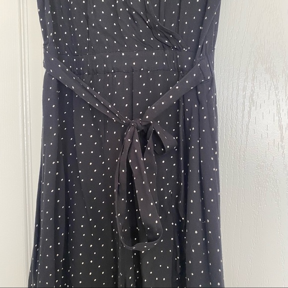 Moving Sale Last Chance! - Black and White Faux-Wrap Front Dress - Picture 3 of 6